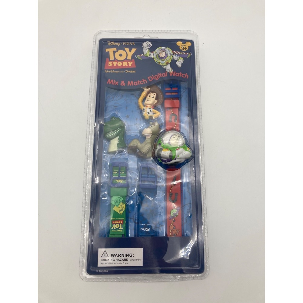 Disney Parks Toy Story Mix Match Digital Watch Set Buzz Woody Rex Sealed
